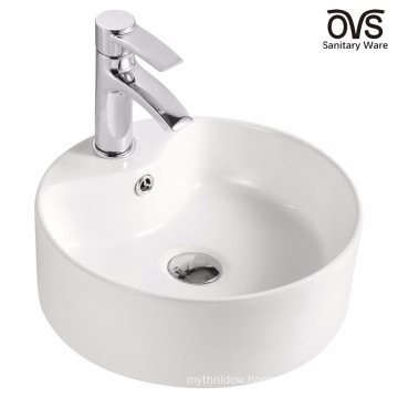 sanitary fancy art elegant ceramic top counter ceramic basin